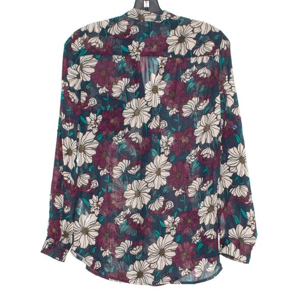 Kut From The Kloth Top Boho Feminine Fairy Grunge Whimsigoth Floral Sheer XS - Picture 4 of 4